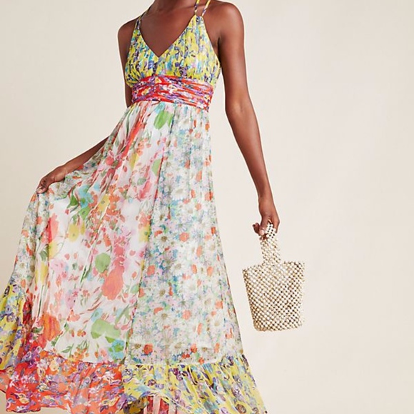 Anthropologie Dresses & Skirts - Anthropologie Floral Maxi Dress - Multicolor